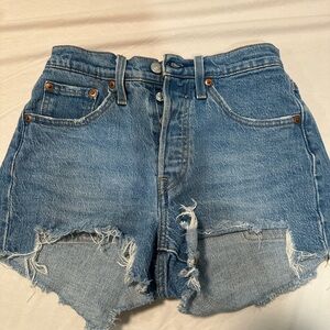 Denim Levi Distressed Women's Shorts